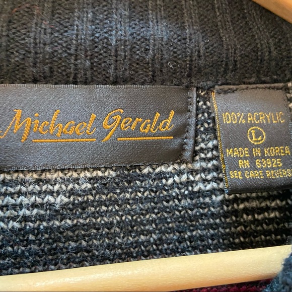 Vintage Michael Gerald Navajo Geometric Colorful Patterned Crewneck Sweater - Picture 4 of 11